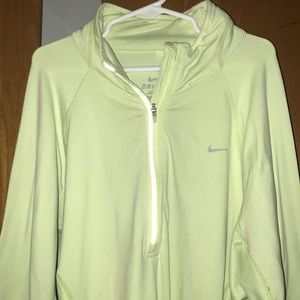 Yellow Nike pull over